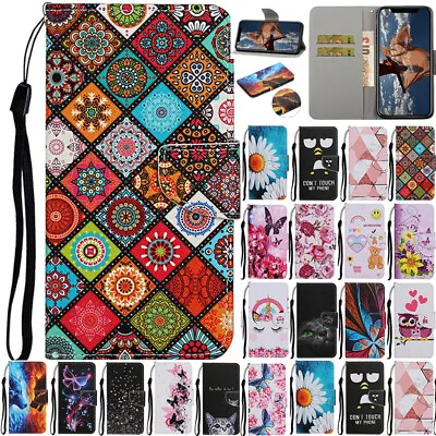 For OPPO A16S A52 AX5 A5 2020 Patterned Magnetic Leather Wallet Case Stand Cover • $15.89