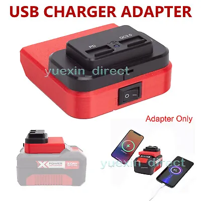 USB Power Source Adapter PD/QC3.0 Fast Charger For OZITO 18V Li-Ion Battery • $35.63