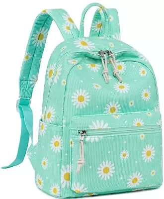 Mini Backpack Girls Teens Cute Small Backpack Purse 9151 Corduroy Daisy Green • $40.49