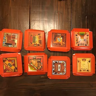 Vtg 1984 MB Mystery Mansion Board Game Parts Lot Of 8 Orange Rooms • $4.49