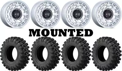 Kit 4 EFX MotoRavage XL Tires 35x10-15 On Black Rhino Chamber Machined 550 • $2081.69