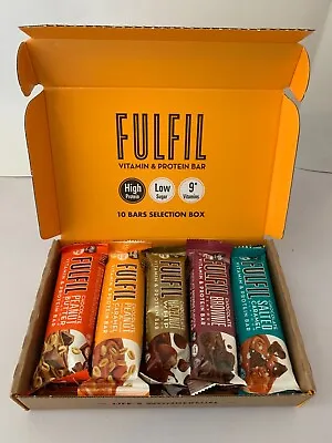 £15.95 • Buy FULFIL Vitamin And Protein Bar Box - 10 X 55g Bars Chocolate Selection BB 6/23