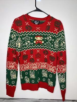 $24.99 • Buy Super Mario Bros Men's Sz Small Ugly  Xmas Christmas Holiday Sweater Nintendo