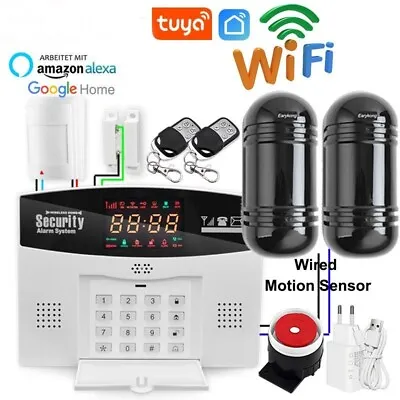 Smart APP Wired & Wireless 433MHz Wifi GSM Home Burglar Security Alarm Systems • $91.79