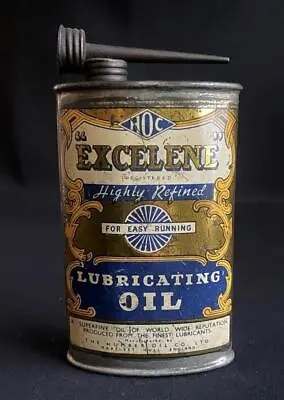 Excelene Humber Co Lubricating Lamp Oil J S Brown Sunderland Cycle Display Tin • £130