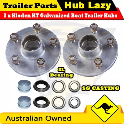 Superior Galvanised Boat Trailer Hubs Holden HT With Ford Slim Line Bearings  • $69