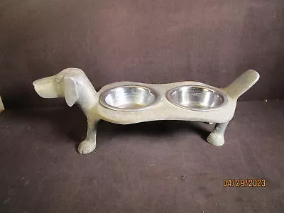 Dachshund Aluminum Dog Food & Water Dish • $59.99