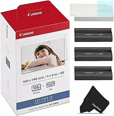 Canon KP-108IN Ink And Paper Set For Selphy CP Series Photo Printers • £38.35