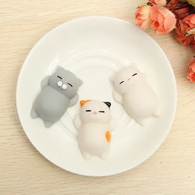 $2.20 • Buy Super Slow Soft Rising-Squishy Squeeze Cute-Cat Expression Smile Face-Toy Kaw.ju