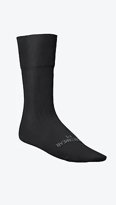 Incrediwear Dress Socks Crew Black Bamboo Charcoal C301 Large (Not Medium) • $16.99