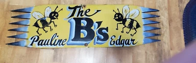 $249 • Buy Original Vintage Hand Painted Wooden Camp  Sign Cabin Decor 45 