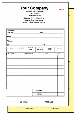 500 Numbered 2-part Quality Carbonless NCR Forms - Sales Receipts - Invoices • $67