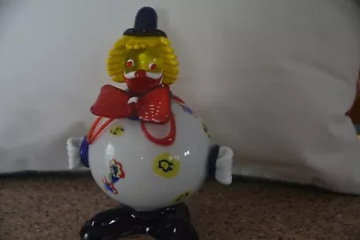 Murano Glass Round Clown Colorful Glass Big Belly • $25