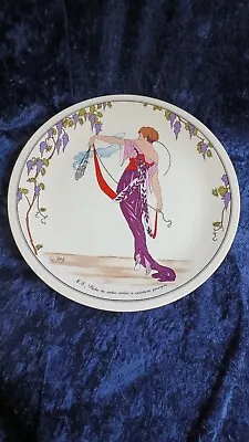 Villeroy & Boch Vitro-Porselain Plate Design 1900 N#6 Purple Robe • $38