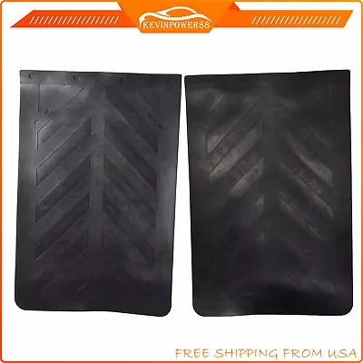 Pair 24  X 36  Black Heavy Duty Thick Rubber Mud Flaps For Semi Truck Trailer • $41.63