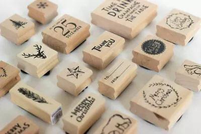 Craft Rubber Stamps | East Of India Scrapbooking Stamping Art Project Christmas • £4.15