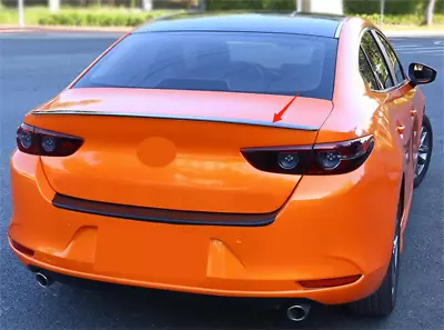 Fiber Spoiler Wing For 2019-2023 Mazda 3 Sedan Factory Style Rear Trunk Lip • $101.59