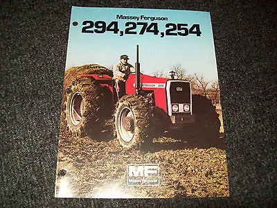 Massey Ferguson Tractors 294 274 254 Brochure Literature Advertisement • $5.99