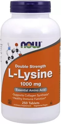 Supplements L-Lysine Double Strength 1000 Mg 250 Tablets • $58.90