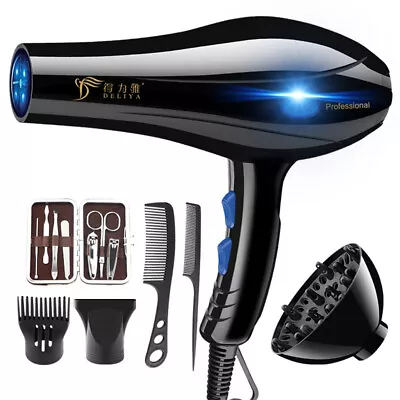 2019 2200W Pro Hair Dryer Household Hairdryer Salon Nozzle Beauty Hair Dryer CH • $44.55