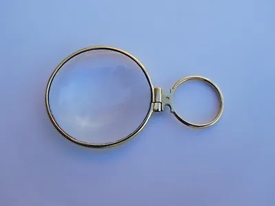 Rare French Victorian Art Nouveau 18K Gold Magnifying Glass Monocle Pendant ! • $2400