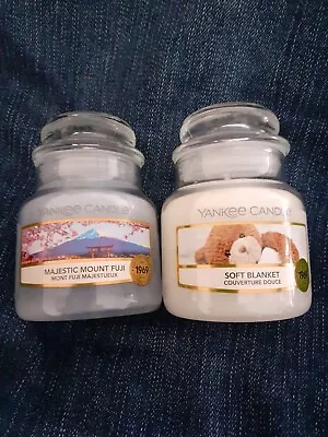 2 New Yankee Candle  Small  Jars  Majestic Mount Fuji + Soft Blanket  • £10.95