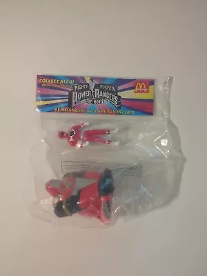 New Sealed Vintage 1994 Mighty Morphin Power Rangers McDonalds Toy Red Ape Set • $9