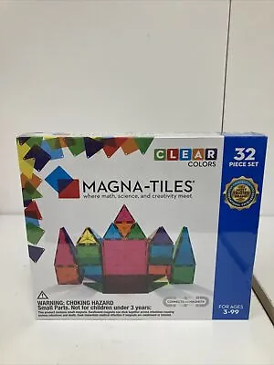 New Magna-Tiles 02132 32-Piece Clear Colors Toy Set • $39.99