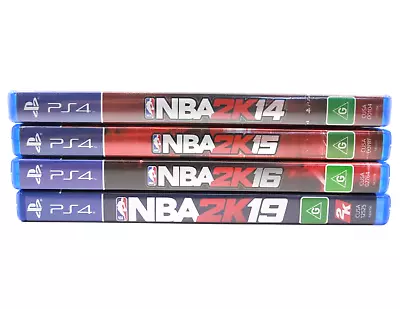 NBA 2K PlayStation 4 (PS4) X4 Game Bundle [NBA 2K 14 15 16 19] • $25.20