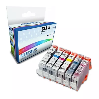 Refresh Cartridges Everyday Value Pack 6xCLI-8 Ink Compatible With Canon Printer • £16.87