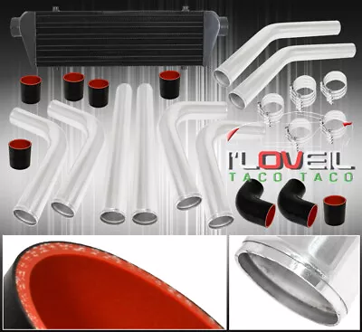 Turbo Charger Aluminum Piping Kit + Fmic Front Mount Intercooler + T-Bolt Clamps • $169.99