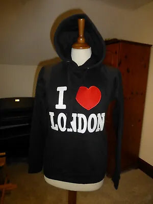 Black Hoodie (I Love London) By Urbanity. S.S Excellent • £3.99