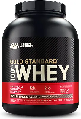Gold Standard 100% Whey Protein Powder Extreme Milk Chocolate 5 Pound (Packagi • $113.99