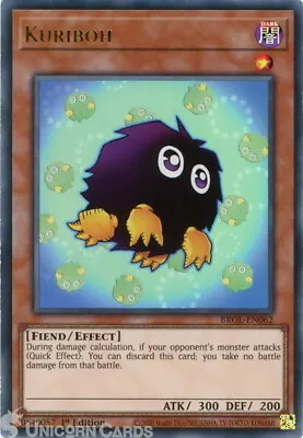 BROL-EN062 Kuriboh Ultra Rare 1st Edition Mint YuGiOh Card • £0.99