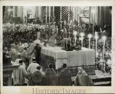 1947 Press Photo Pope Pius XII During Canonization Ceremonies In Rome Italy • $9.99