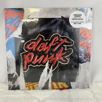 LP DAFT PUNK Homework Remixes (2LPs LTD EDITION Vinyl  NEW MINT SEALED • $29.99