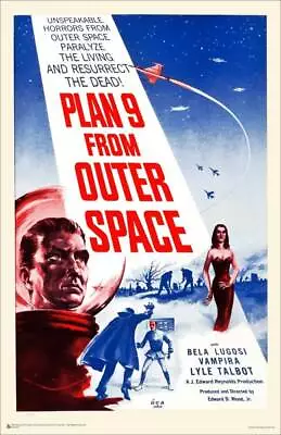 Plan 9 From Outer Space - Vintage Movie Advertisement Mini Poster 11  X 17  • $11.49