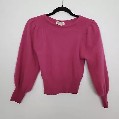 Carson Pirie Scott Vintage Womens Sweater Size S Lambswool Angora Rabbit Pink • $33.88