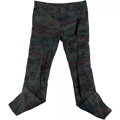 J Brand Multicolor Camo Military Style Cargo Pants Size Mens 32x31 • $39.99