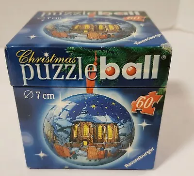 RAVENSBURGER Christmas Puzzle Ball Nutcracker 60 Pieces 3D Ornament Village 2006 • $11.99