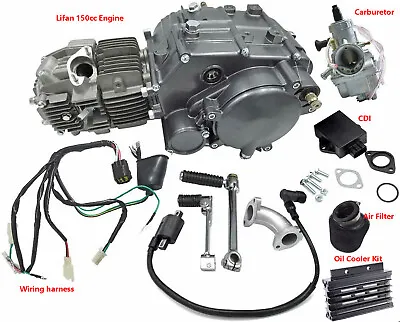 Lifan 150cc Engine Motor Kit For CRF50 SSR 125 Taotao 140 CT90 Z50 Dirt Pit Bike • $689.19