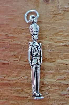 £17.65 • Buy Sterling Silver 3D 30x5mm Nutcracker Toy Soldier Christmas Charm!