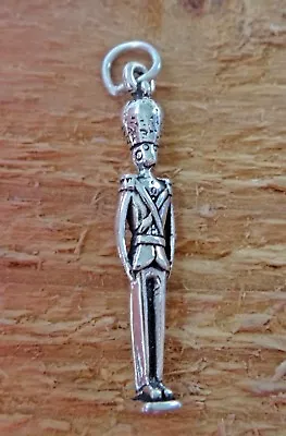 £17.65 • Buy Sterling Silver 3D 30x5mm Nutcracker Toy Soldier Christmas Charm!