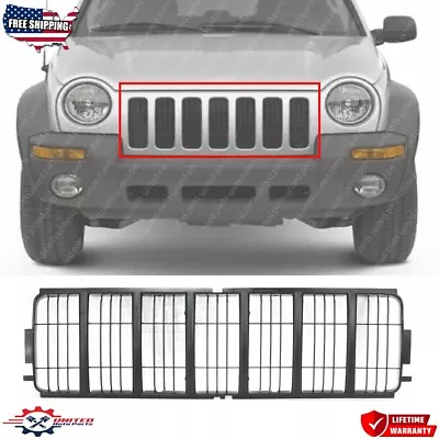 New Front Grille Assembly Black Plastic For 2002-2004 Jeep Liberty CH1200243 • $45