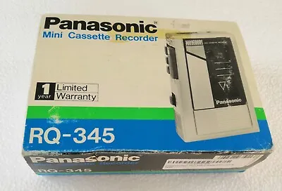 PANASONIC RQ-345 CASSETTE Auto Stop Mini One Touch Recorder • $136.49