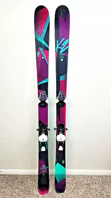 149 Cm K2 REMEDY 75 Twin Tip All-Terrain Rocker Jr Girl's Skis W/ Bindings • $289