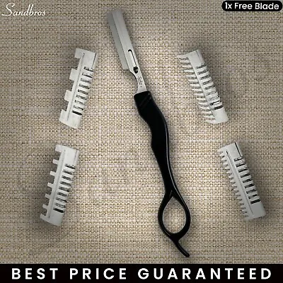 Professional Hair Shaper Razor +4 Style Combs Salon Hairdressing Styling +1 BL • £4.45