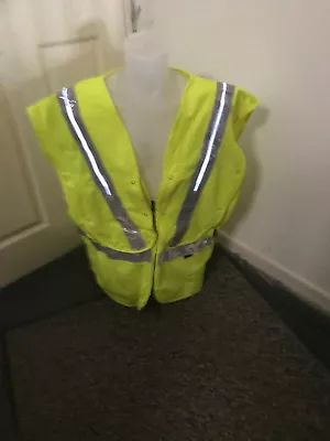 £9.99 • Buy FHOSS Contego Yellow Self-Illuminating Hi Vis Safety Tool Vest Cycling Walking