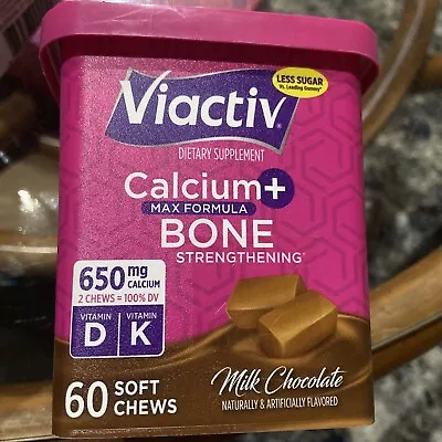 Viactiv Calcium Plus Bone Strengthening Max Formula Milk Chocolate•60 Soft Chews • $16.99