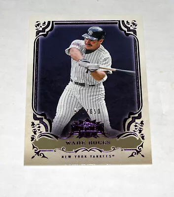 2013 Topps Triple Threads Amethyst 48 Wade Boggs (#/650)  HOF $.99 Shipping! • $3.99